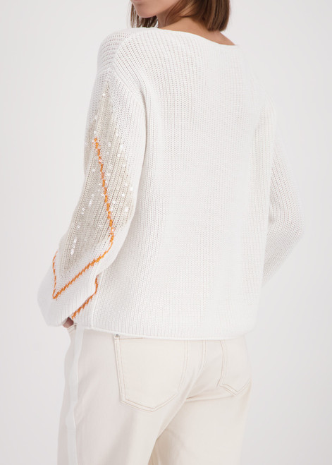 MONARI White Diamond-Patterned Jumper | 410281