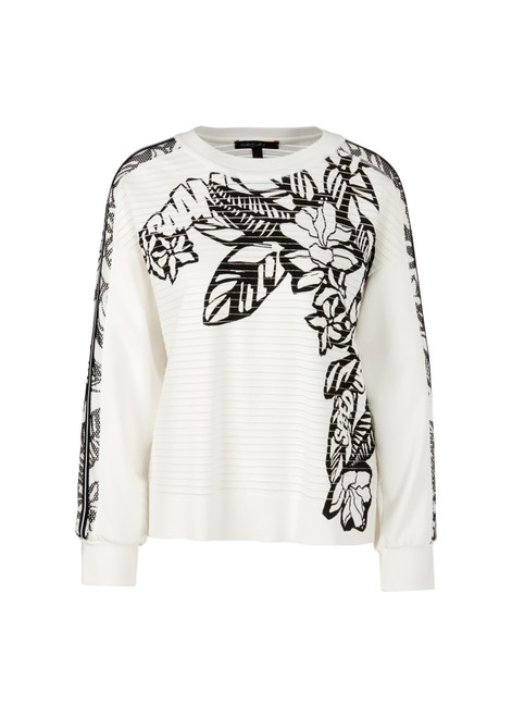 MARC CAIN Whtndblck Rethink Together Knit Sweater | WS4118M15