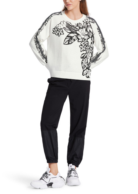 MARC CAIN Whtndblck Rethink Together Knit Sweater | WS4118M15
