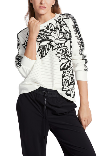 MARC CAIN Whtndblck Rethink Together Knit Sweater | WS4118M15