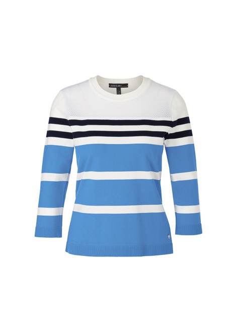 MARC CAIN Brt Azure Knitted In Germany Greo Sweater | WS4135M35