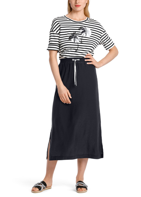 MARC CAIN Mngt Blue Box Pleat Skirt | WS7113W76
