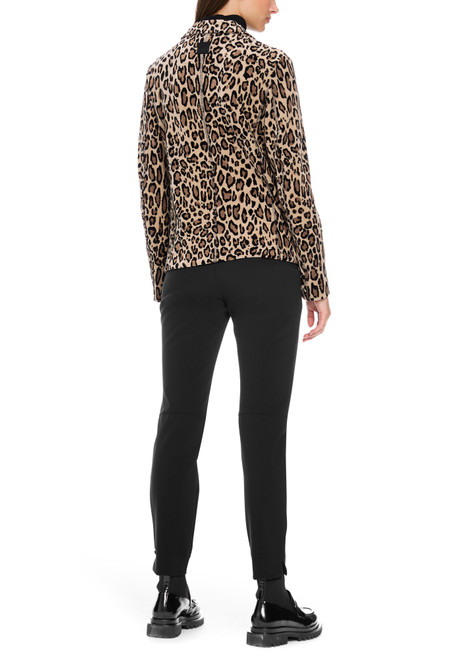 MARC CAIN Soft Moon Rock Body-Hugging Blazer In Nicki Velvet | XS3406J31