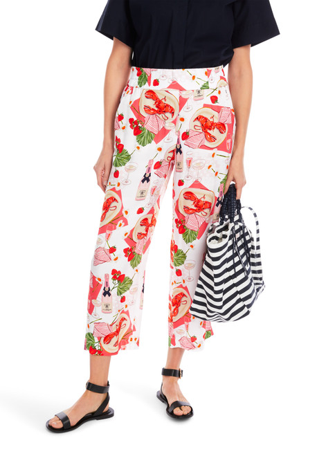 MARC CAIN ADDITIONS Deep Coral Washington Viscose Trousers | YA 81.51 W23