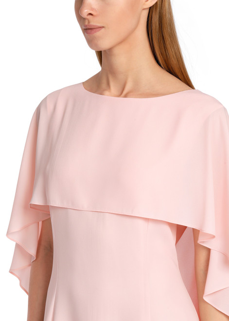 MARC CAIN Elegant Dress With A Flowing Layered Design And Butterfly Sleeves | WC2170W90