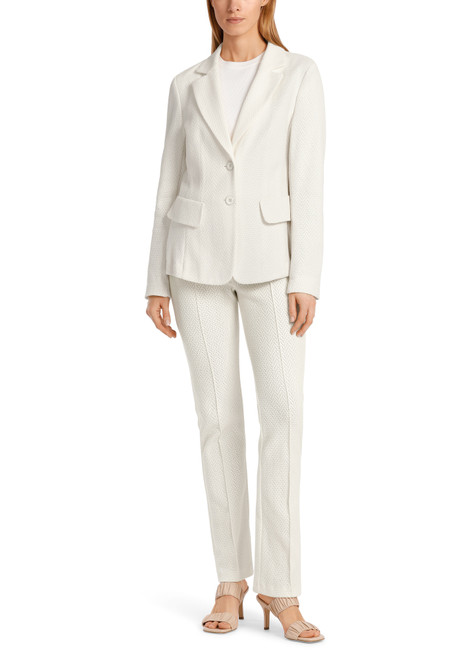 MARC CAIN Off White Blazer In Superstretch | WC3411J43