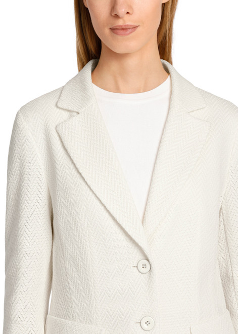 MARC CAIN Off White Blazer In Superstretch | WC3411J43