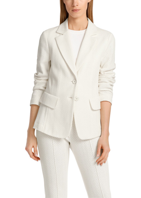 MARC CAIN Off White Blazer In Superstretch | WC3411J43