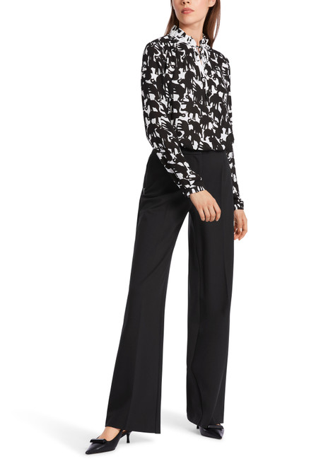 MARC CAIN Black Rhodos Trousers With Jogging Waistband | WC8110J42