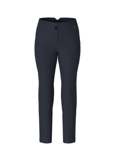 MARC CAIN Mngt Blue Fushun Trousers With Crease | WC8122W41