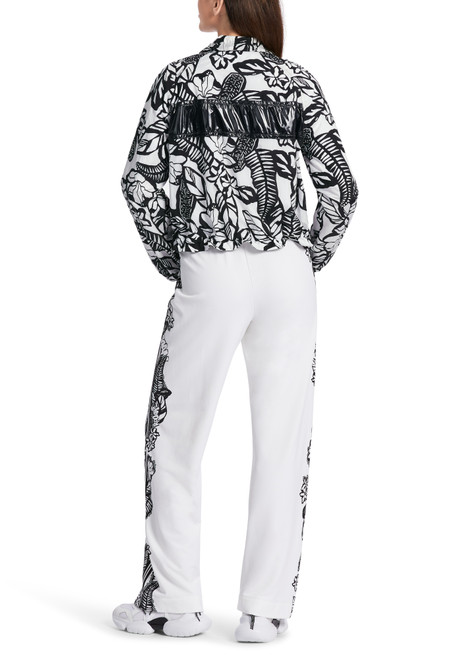 MARC CAIN White and Black Ladies Outdoor Jacket | WS1206W21
