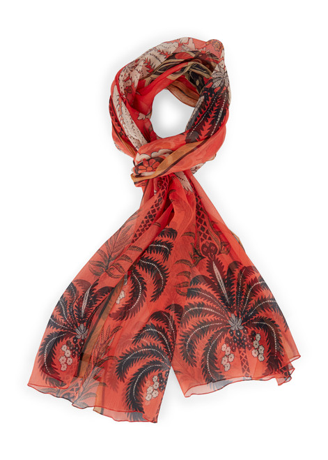MARC CAIN Bright Tomato Ladies Scarf | WCB415Z34
