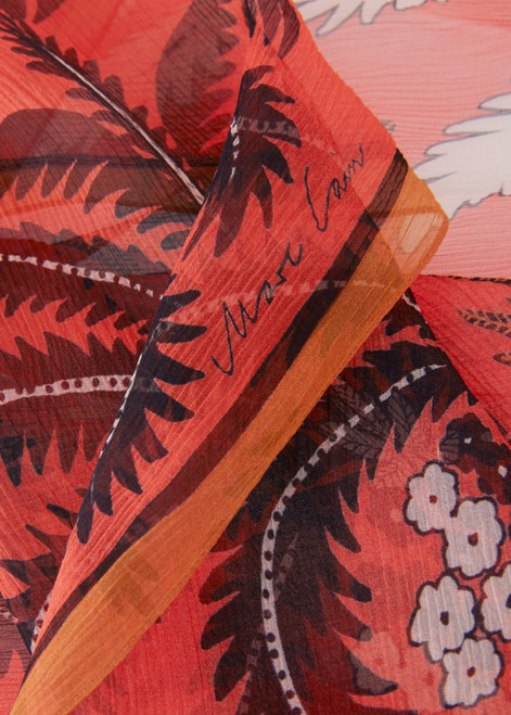 MARC CAIN Bright Tomato Ladies Scarf | WCB415Z34