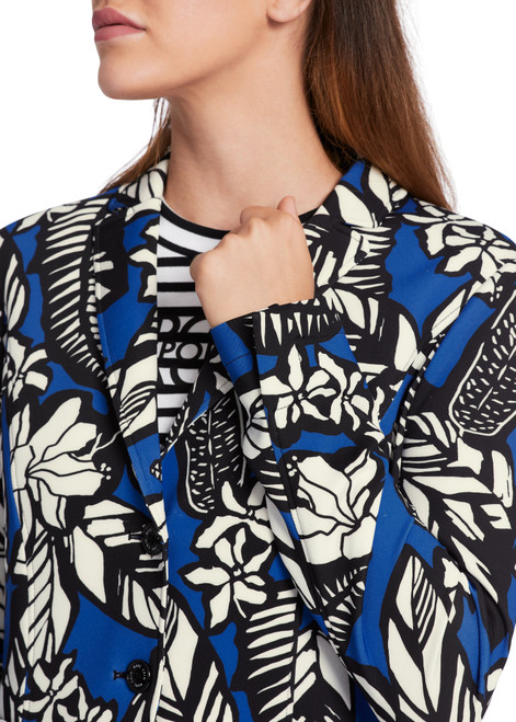 MARC CAIN Brtrylbl Patterned Blazer In Scuba Jersey | WS3408J11