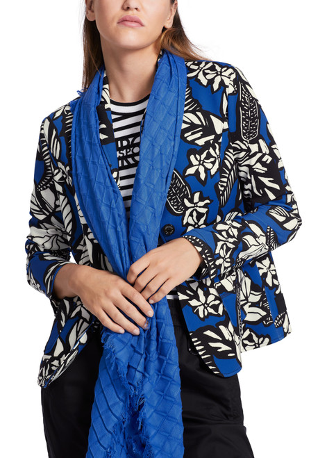 MARC CAIN Brtrylbl Patterned Blazer In Scuba Jersey | WS3408J11