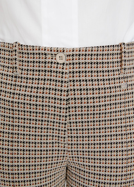 MARC CAIN Smoke Sydney - Slim Trousers In Check | XC8111J47