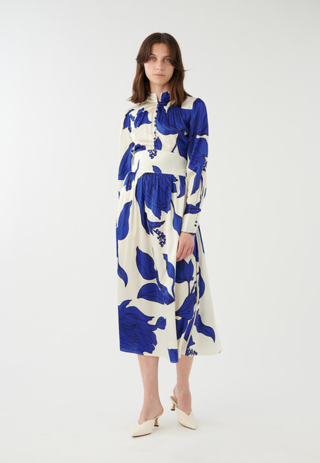 DEA KUDIBAL DTR COBALT DRESS WITH WAISTBAND | 0360124