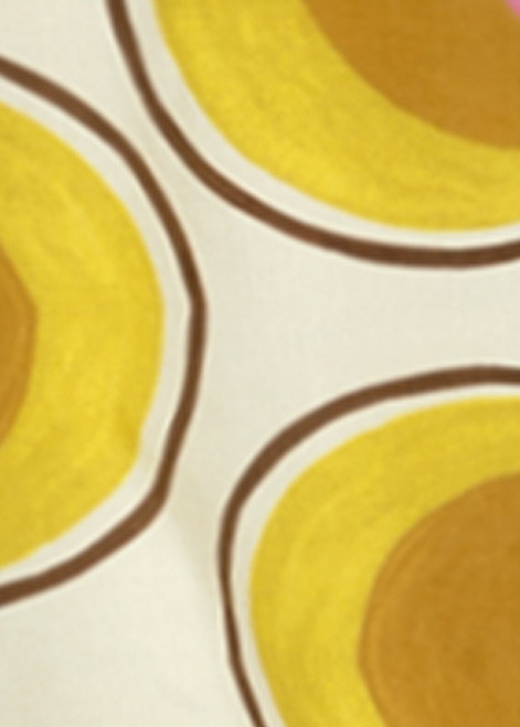 LUISA CERANO Multicolor Volantskleid Mit Retro-Print | 778386/3484-7015