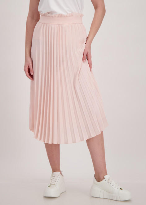 MONARI Pink Midi Pleated Skirt | 407758
