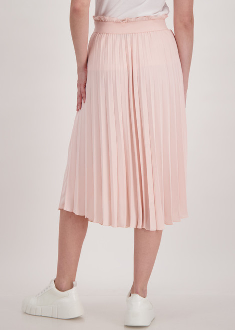 MONARI Pink Midi Pleated Skirt | 407758