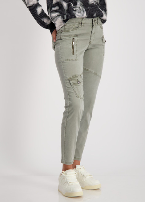 MONARI Green Soft Cargo Pants | 807395