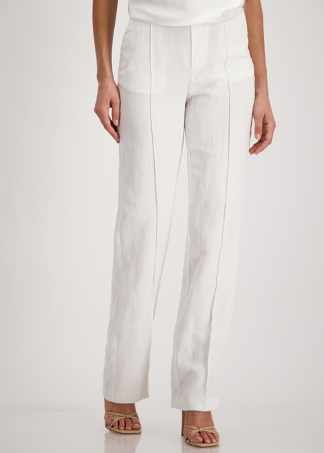 MONARI Off White Lyocell Mix Pants