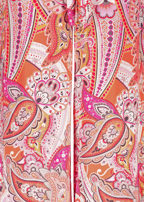 MONARI Apricot Ptd Paisley All-Over Pants