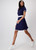 MONARI Blue Dress With Contrast Stripe | 409910