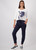 MONARI Dark Denim Pants With Zip Pockets