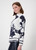 MONARI Dark Denim Pattern Jumper With Floral Pattern