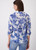 MONARI Dnm Blu Ptd Blouse Flower Allover