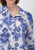 MONARI Dnm Blu Ptd Blouse Flower Allover
