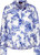 MONARI Dnm Blu Ptd Blouse Flower Allover