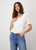MONARI White Lyocell Basic T -Shirt | 408372