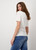 MONARI White Lyocell Basic T -Shirt | 408372