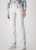 MONARI Gray Straight Cut Imitation Leather Trousers | 409040