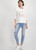 MONARI White Shirt With Woman Shopping Print | 409113