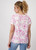 MONARI Pink T-Shirt With Floral Pattern | 409133