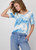 MONARI Blue T-Shirt With Floral Pattern | 409167