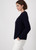 MONARI Blue Knitted Throw With Ribbed Texture | 409225