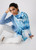 MONARI Blue Scarf With Floral Pattern | 409435
