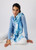 MONARI Blue Scarf With Floral Pattern | 409435