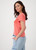 MONARI Pink T-Shirt With Crochet Pocket | 409652