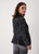 MONARI Black Faux Leather Blazer | 807809