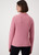 MONARI Pink Knitted Jumper With Half-Cardigan Stitch Pattern | 808039