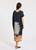 LAUREN VIDAL Night Viscose Kaftan Dress With V-Neck And Placed Pattern | AMBRA