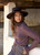 LAUREN VIDAL 7/8 Wide Leg Pants. In Milano Check Pattern.