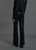 LAUREN VIDAL Black Sequin-Style Flared Jersey Pants, Comfortable And Stylish.