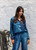 LAUREN VIDAL Sunday Gradient-Print Fluid Pants, Elastic Waist, Soft Drape.
