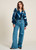 POM Blouse - Feathers Blue